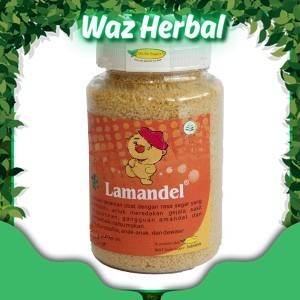 

ORIGINAL | LAMANDEL Kemasan Botol Bubuk Obat Herbal Atasi Amandel isi 200 g | Herbal Waz