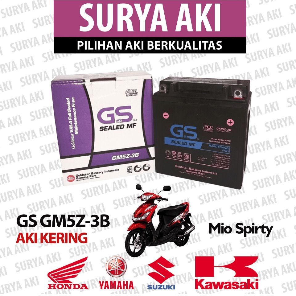 Aki Motor Yamaha Mio Sporty Mio Smile GM5Z-3B Aki Kering