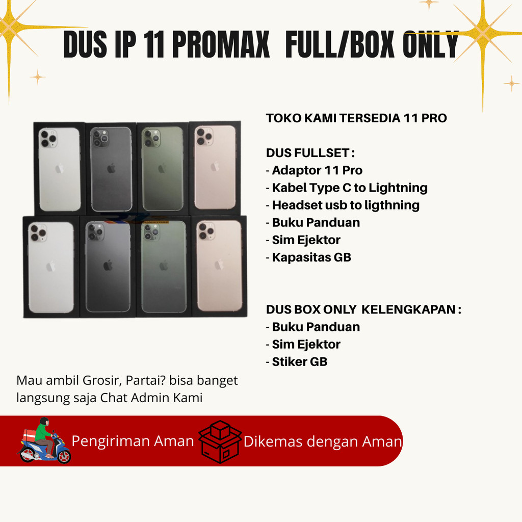 

Dus Box Kotak 11 Pro Max Fullset / Box Only Termurah- Grosirdus89