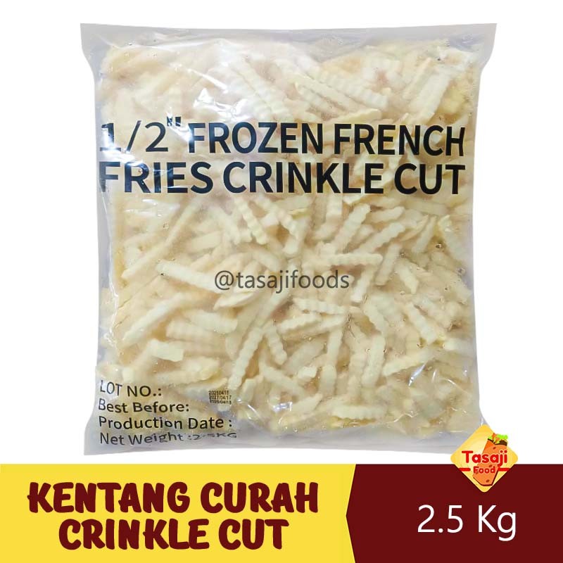 

Kentang Goreng Crinkle Cut 2.5 Kg French Fries grosir