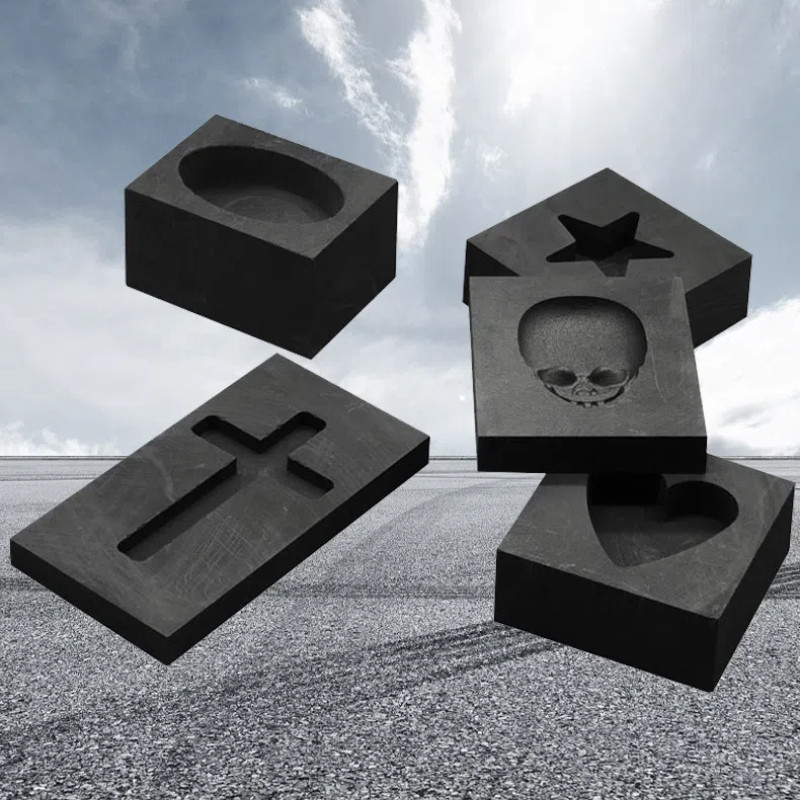 

High temperature graphite melting gold, silver, copper, iron and aluminium mould graphite oil bath graphite boat jewellery tools