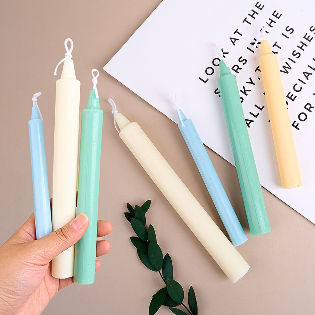 

S/M/L Size Long Rod Silicone Candle Mold DIY Simple Style Aromatic Wax Stick Taper Candle Mold Handmade Gifts Home Table Decor