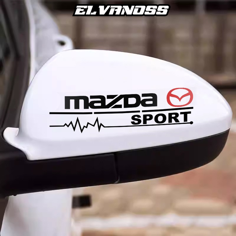 2pcs sticker mobil stiker spion Mobil For Mazda 3 5 CX-3 CX-4 CX-5 CX-7 CX-9 Axela 6