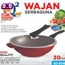 WAJAN SERBAGUNA Q23016 WAJAN ANTI LENGKET Q2-3016 WAJAN DIAMETER 30 CM Q2 3016