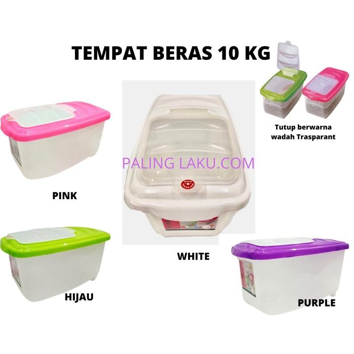 

[Dijual]Rice Box 10 KG / Tempat Beras/ Container Beras - PutihTerlaris