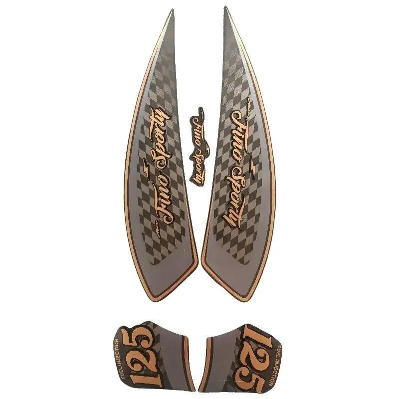 Stiker Striping Motor Yamaha Fino FI 125 2021 2022 2023 Abu Hitam Full Body - Motorcycle