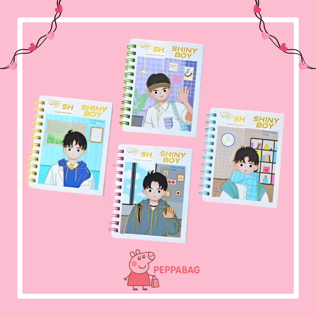 

NOTE BOOK RING MOTIF MEMO KECIL A7 SPIRAL isi 80 Lembar Dengan Perekat - ES0325