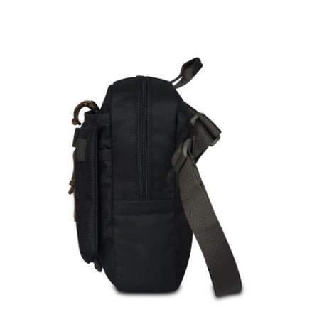 TAS SELEMPANG  Eiger1801 PORTEGE VERTICAL 1L BLACK - TAS SELEMPANG PRIA - TAS SELEMPANG WANITA