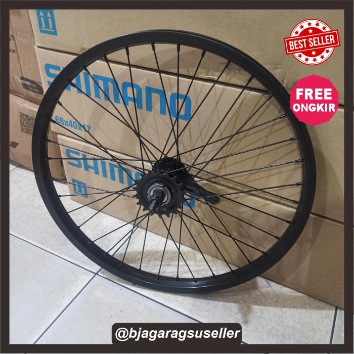 VELG RODA RIMS SEPEDA 20 BELAKANG REM KAKI TORPEDO COASTER ALLOY WHEEL SET SEPEDA BMX LIPAT MINION D