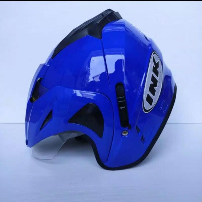 Helm INK TERBARU Dobel Visor type T1 BIRU TUA