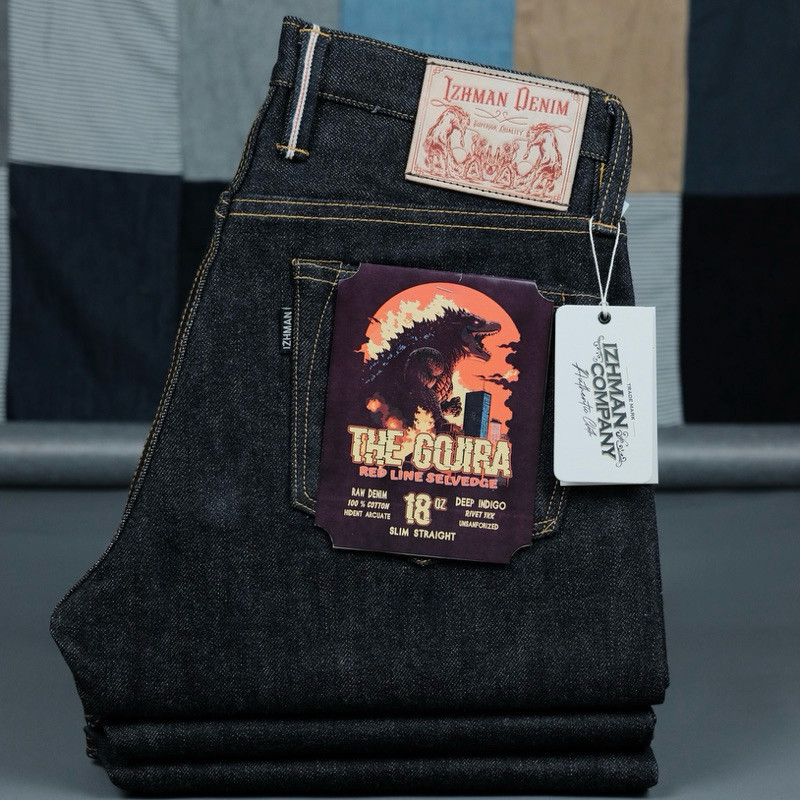 Izhman Denim - The Gojira 18oz Celana Denim Selvadge - Deep indigo