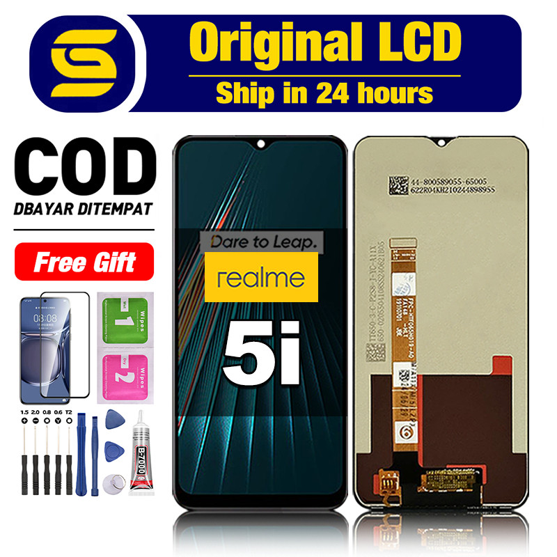 LCD Realme 5i Original Fullset ori asli hp Touchscreen For Glass Touch Screen Digitizer COD