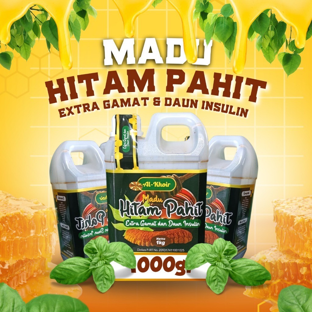

MADU HITAM PAHIT ALKHOIR 1KG
