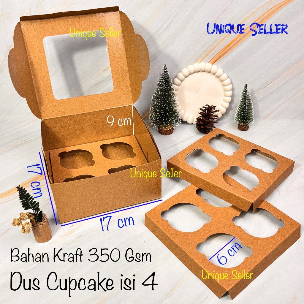

[Isi10] Dus Box Cupcake isi 4 KRAFT Coklat 17x17x9 cm / Dus Cupcake Lubang 4 Kraft Coklat 17x17x9 cm / Dus Box Muffin isi 4 KRAFT Coklat / Dus Box Kraft Coklat 17x17x9cm / Dus Box Muffin Lubang 4 Kraft Coklat / Dus Box Cupcake Sekat 4 Kraft Coklat