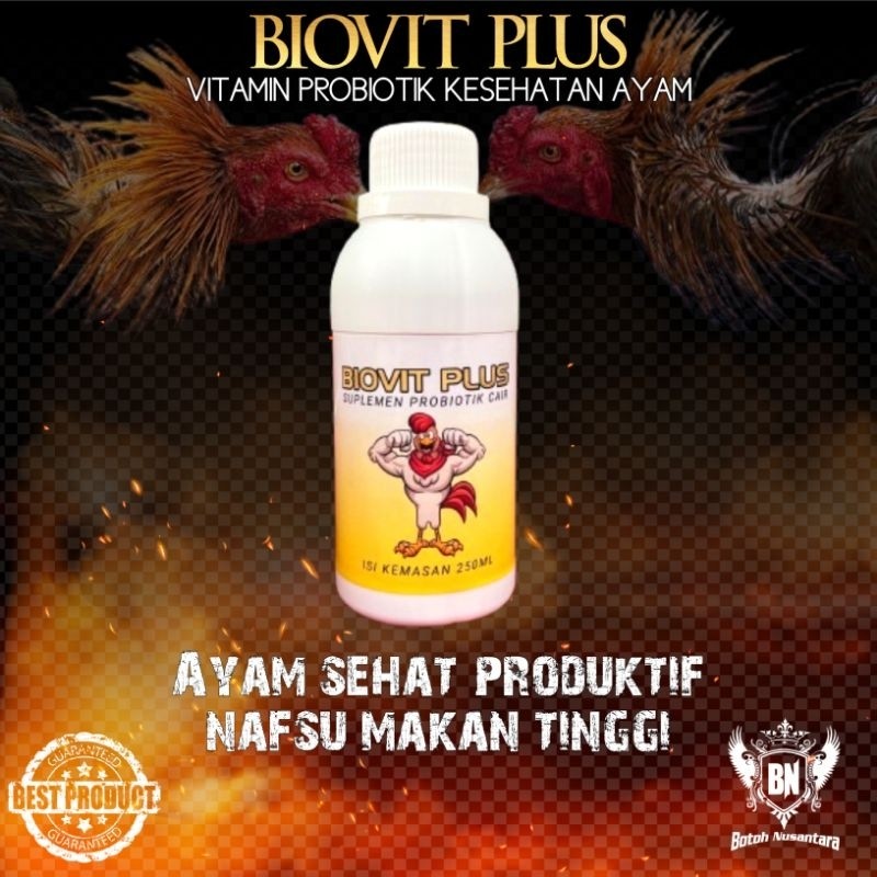 suplemen Ayam filipin Beringas Biovit Plus Probiotik Cair Vitamin Sehat Nafsu Makan Tinggi