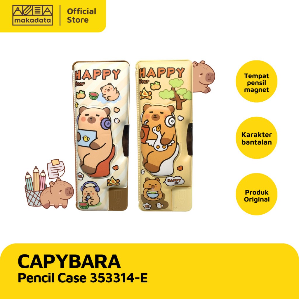 

PENCIL CASE / TEMPAT PENSIL MAGNET 353314-E CAPYBARA (1 PCS) MURAH