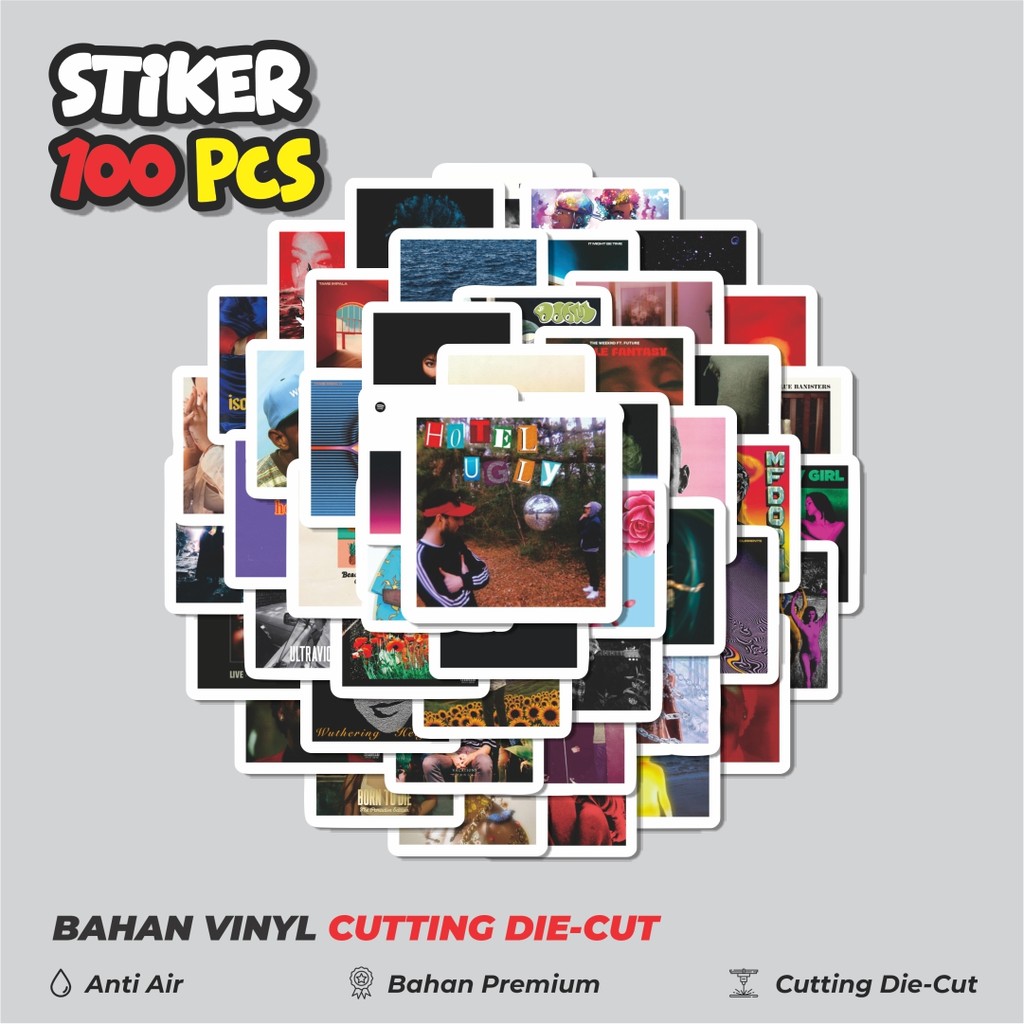 

Terbaru! 50 pcs Sticker Cover Album Sticker Dekorasi Lucu Kreatif untuk Notebook, Skateboard, HP