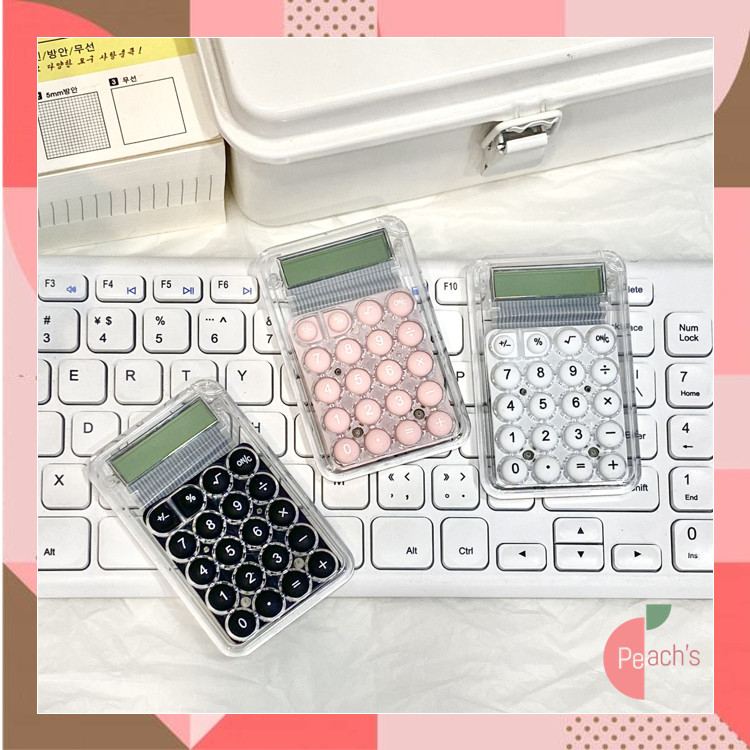 

PEACHs - 6626 Pocket Size Calculator / Kalkulator Mini Warna Lucu / Desain 3D Stylish