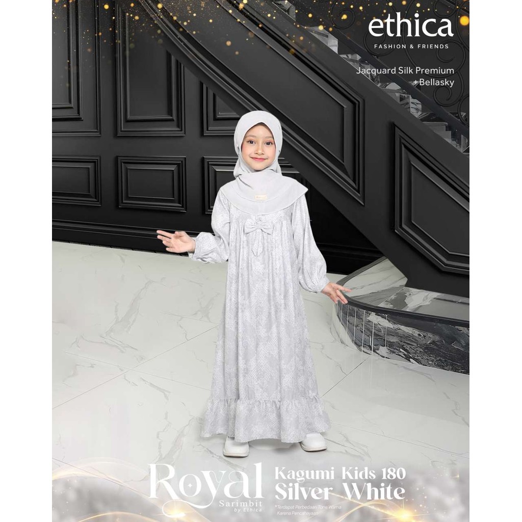 ETHICA GAMIS ANAK KAGUMI KIDS 180 SILVER WHITE