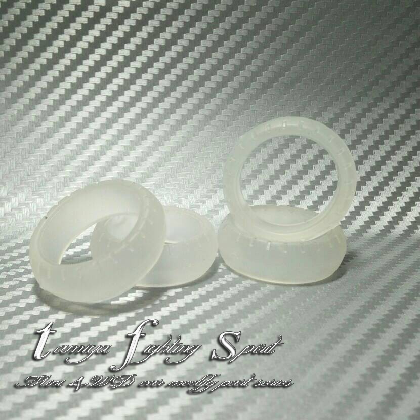 Rep Tamiya 94943 Super Hard Arched Tires / Ban L Arched Clear - BL05