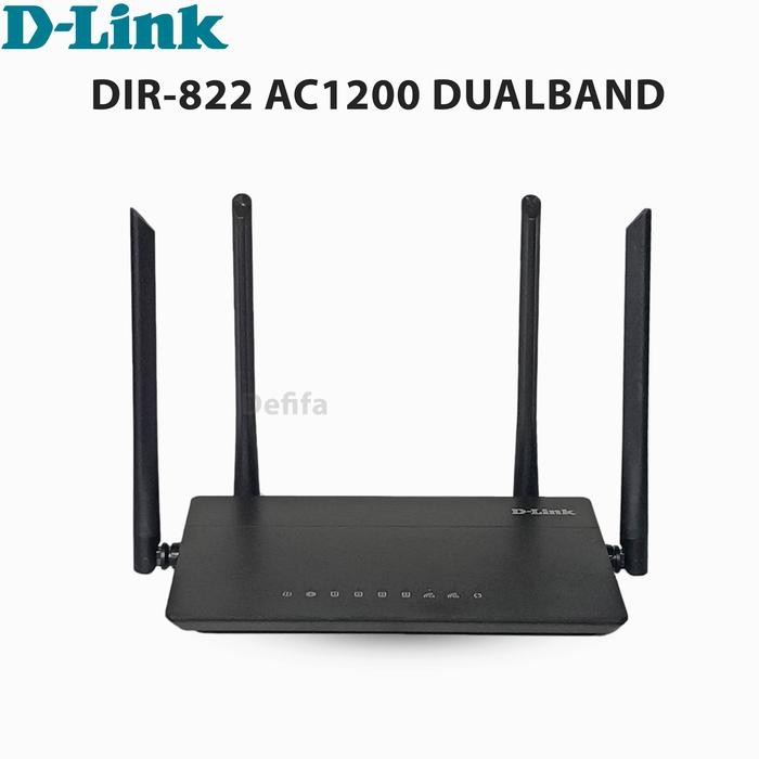 D-Link dlink DIR-822 AC1200 WiFi Wireless Router Mantabs - Unit & Adaptor