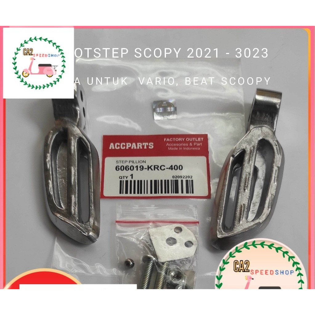 footstep new scoopy Step pijakan kaki Scoopy 2021 2022 2023 bisa untuk vario beat scoopy HIGH QUALIT