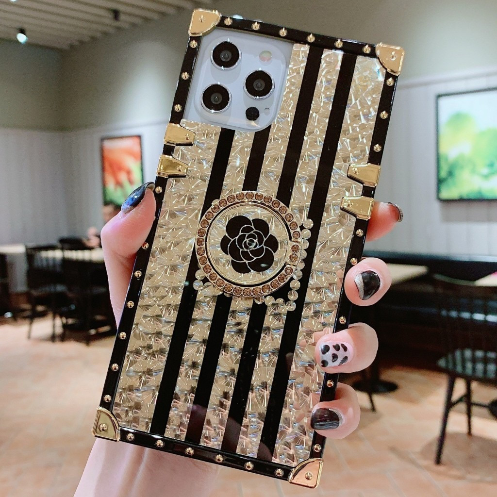 Case Oppo Reno 11 11F Reno 10 7 8 8T 7Z 8Z Reno 5F Softcase Flower Gold Trunk Branded Casing Hp Oppo