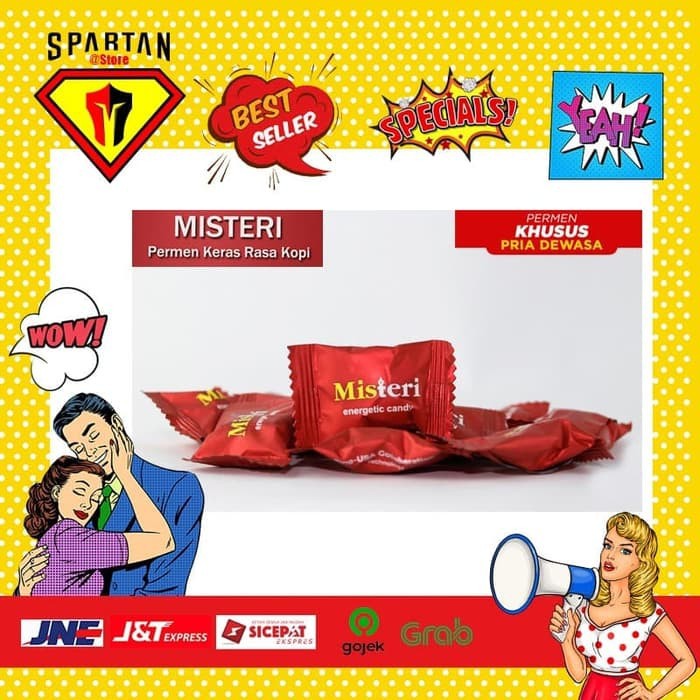 hot falsh sale  New Permen Misteri Penambah Stamina Pria Dewasa