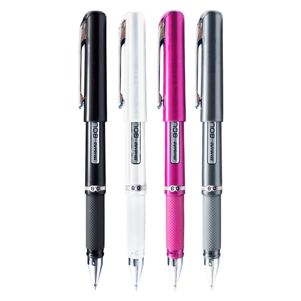 

Bolpoint Pen Standard Pulpen Boldliner PRO 0.8mm Pulpen Tandatangan Tinta Hitam