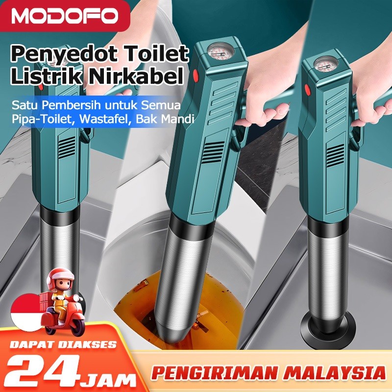 CODMODOFO Bertenaga Listrik Pompa WC Mampet Alat WC Mampet Tanpa Sedot Ampuh Alat Sedot WC Mampet