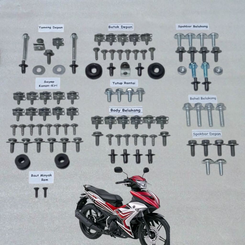 COD Baut Full Set Body Jupiter MX 150 / Baut Full Body Yamaha Jupiter Mx New Lengkap
