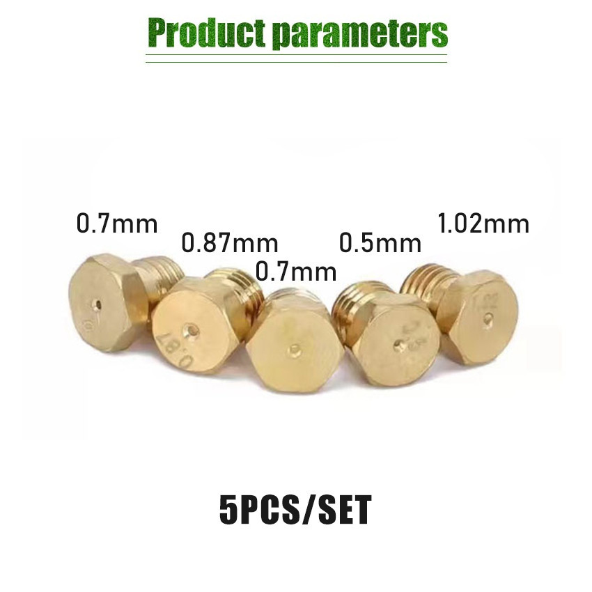 5Pcs Spuyer Kompor Tanam Modena Ukuran Beragam 0.5/0.7/0.87/1.02Mm