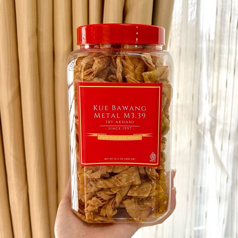 

HALAL Kue Bawang M339 Metal (by Akhan) - Kemasan Toples 400gr