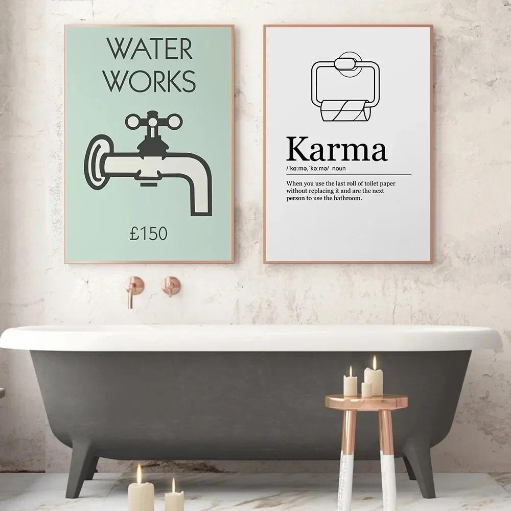 

Abstract Minimalist Nordic Funny Bums Poster Art Print Body Canvas Painting Wall Picture Bathroom Living Room Toile Mural Decor