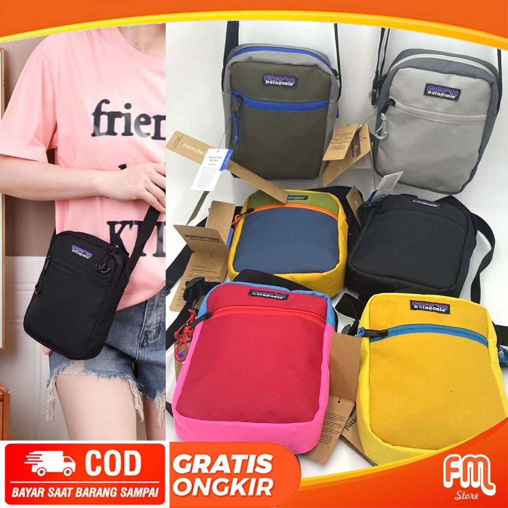 Tas Patagonia Selempang Kanvas Basic / Sling Bag Outdoor PTG
