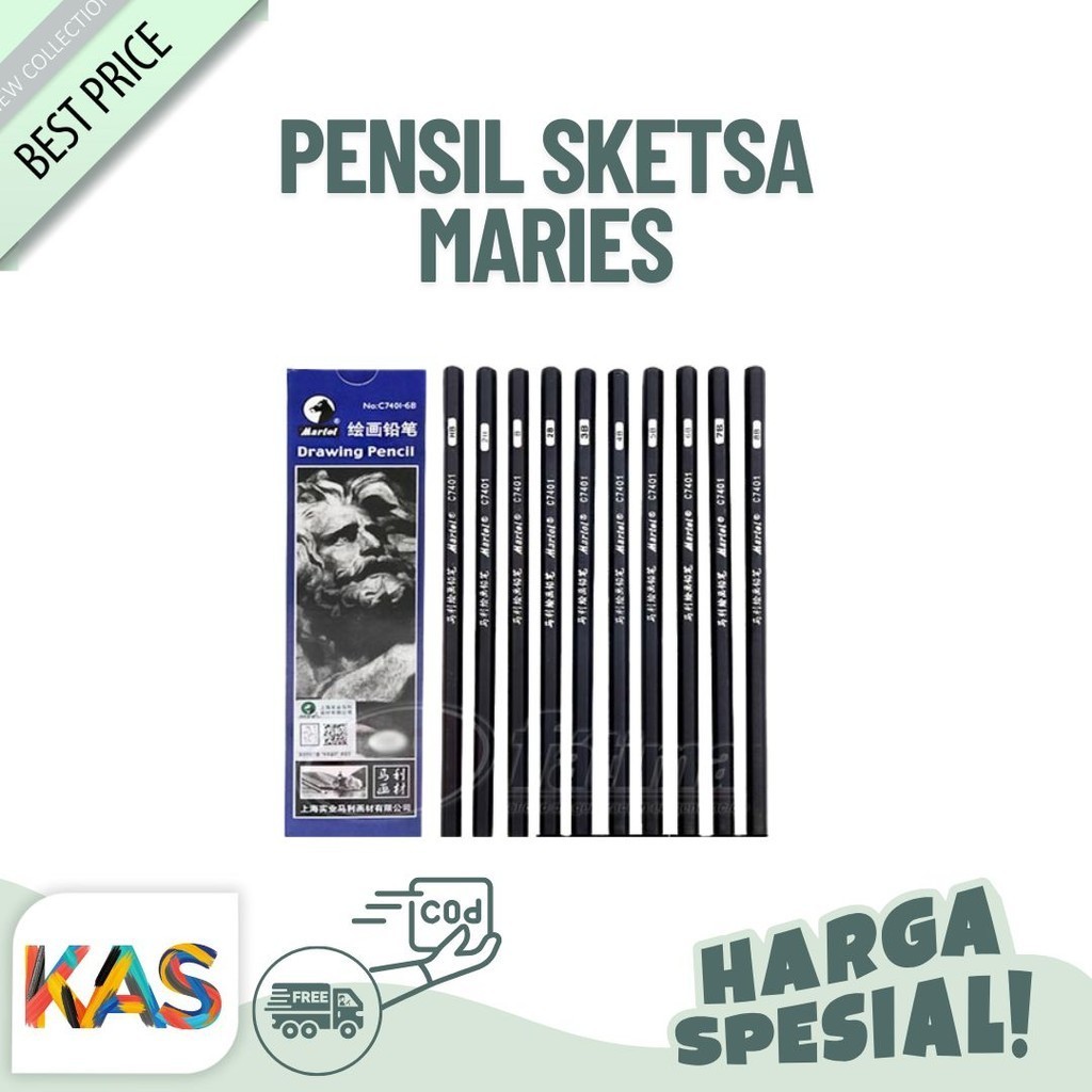 

Pensil Gambar Sketsa Maries C7401 Drawing Pencils Maries Pencil Sketsa Lukis – SATUAN-