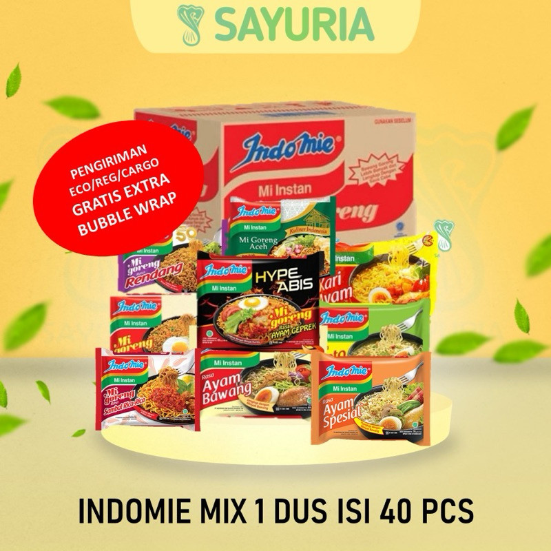 

INDOMIE MIX / CAMPUR 1 DUS ISI 40 PCS [EXP NOVEMBER 2025- JANUARI 2026]