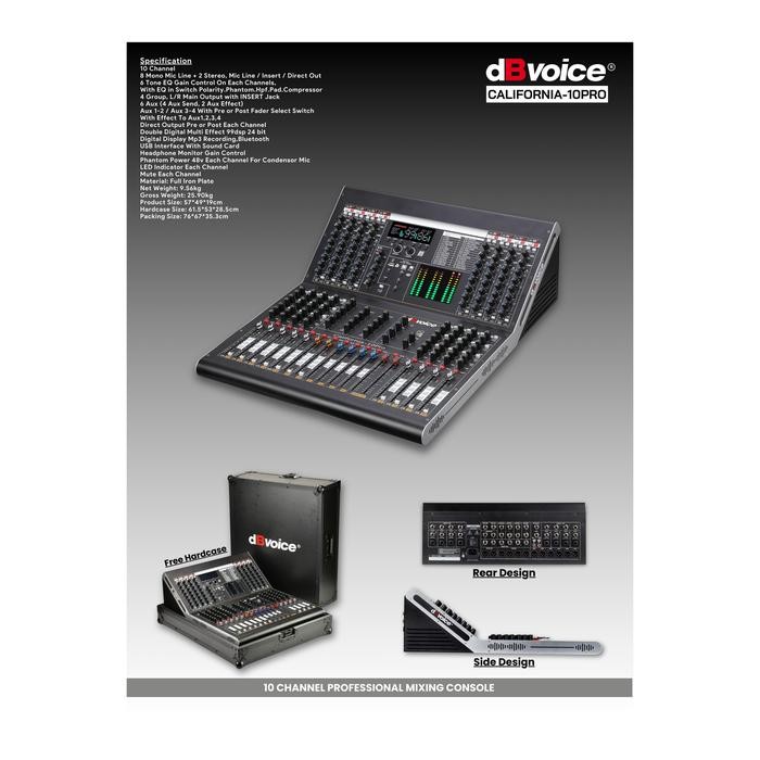 MIXER DBVOICE CALIFORNIA 10PRO /CALIFORNIA 10 PRO