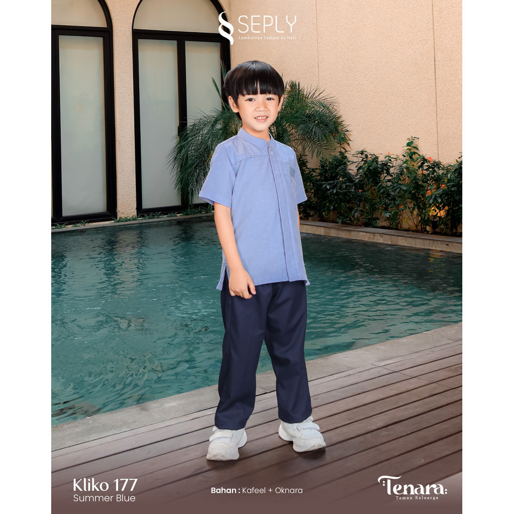 Baju Sarimbit Lebaran Terbaru Tenara 09 Koko Anak Kliko 177 Lengan Pendek Baju Muslim Anak Original 
