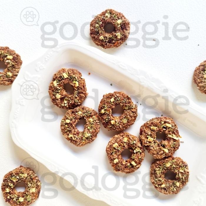 

Godoggie Donut | Healthy Dog Treats | Cemilan / Snack Anjing Sehat | 100% Real Meat | Gluten Free - AYAM / CHICKEN