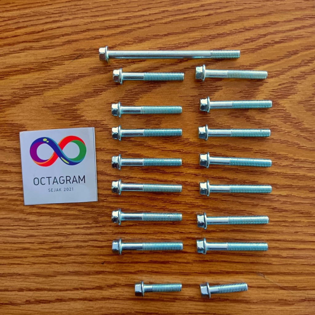 COD Baut Cover CVT Honda Spacy / Baud CVT Spacy 1Set / Baut Baud CVT Honda Spacy 1Set Motorcycle