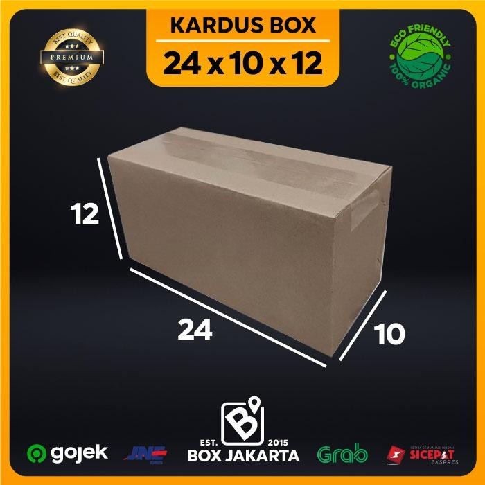 

KARDUS BOX uk 24x10x12 CM Kotak Packaging Corrugated SHEET POLOS