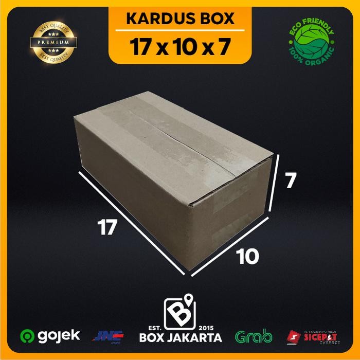 

KARDUS BOX uk 17x10x7 CM Kotak Packaging Corrugated SHEET POLOS