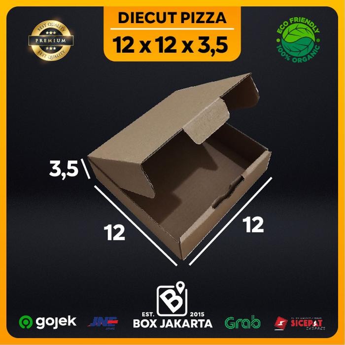 

KARDUS uk 12x12x3,5 CM Diecut Pizza Corrugated Packaging Box