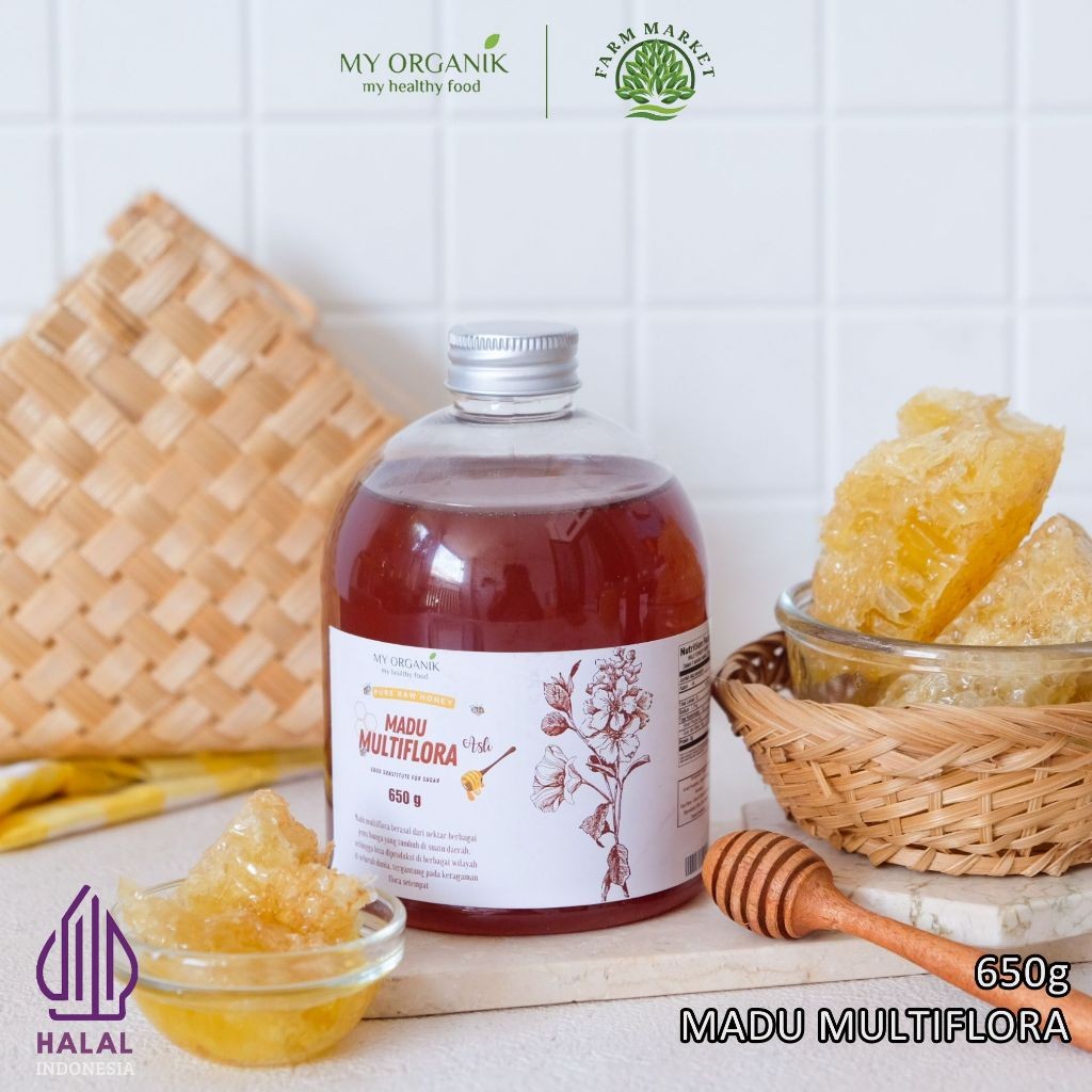 

My Organik Madu Multiflora 650g Murni Asli Nectar Berbagai Jenis Bunga Original Asli Tanpa Campuran
