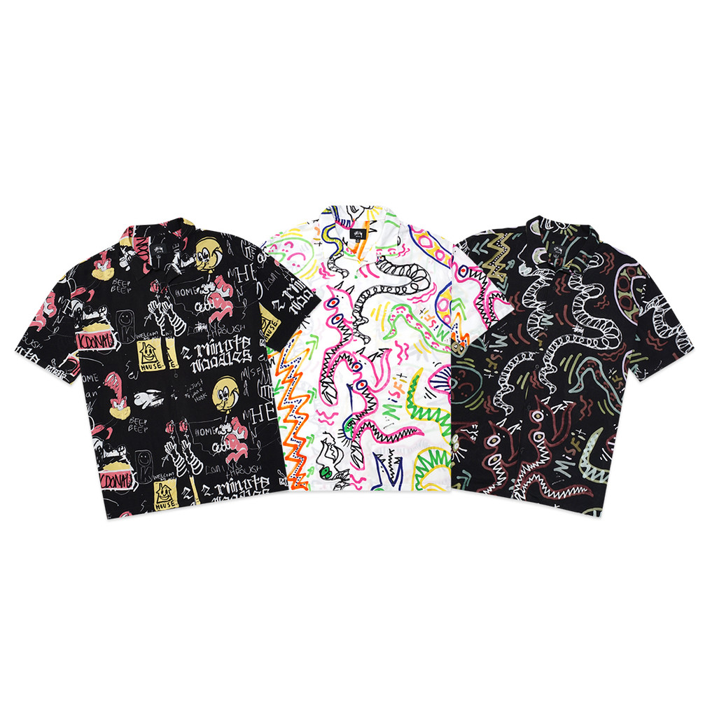 Stussy Abstract Rayon Short Sleeve Shirt