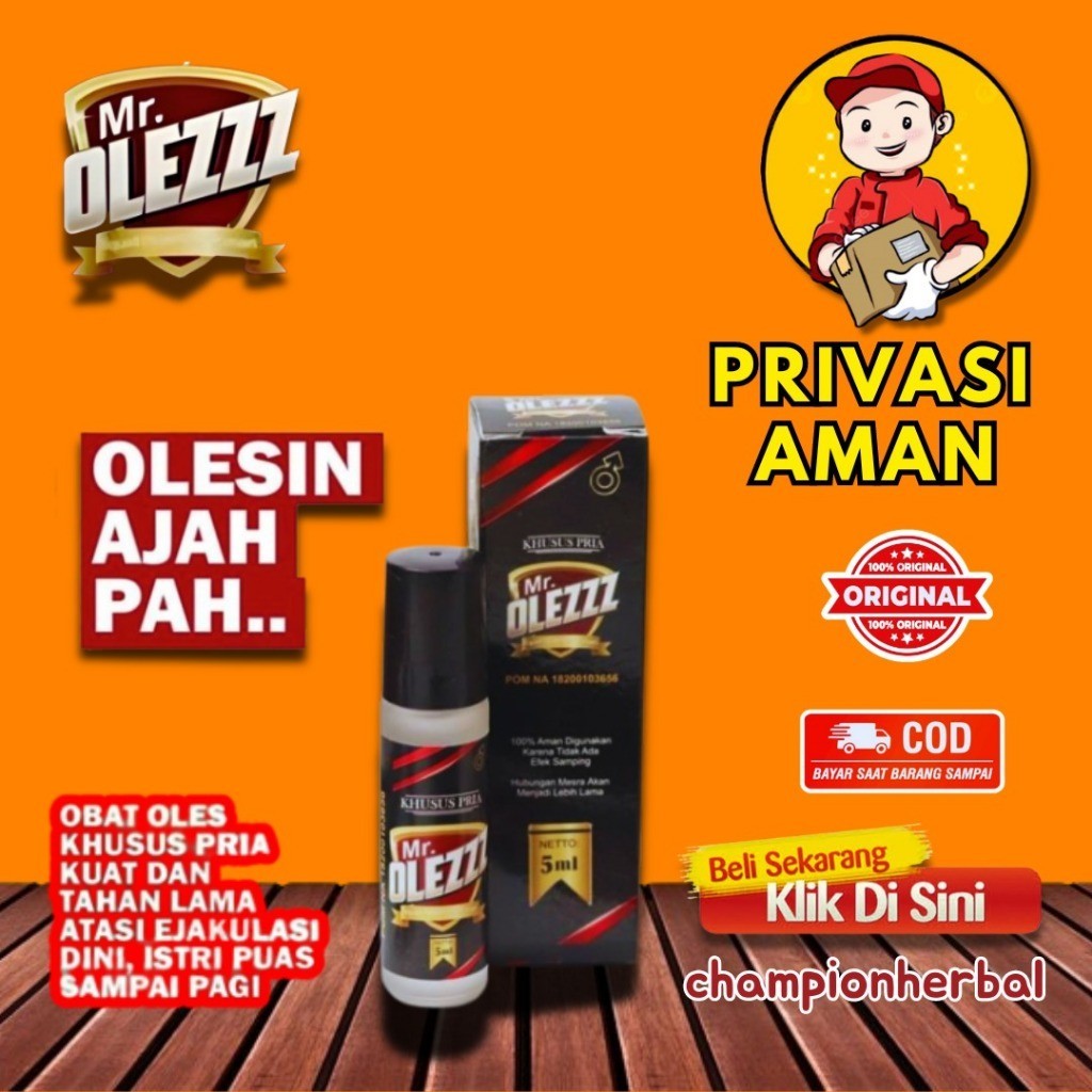 MadinahHerbal - Obat Oles Pria BPOM - Mr. OLEZZ - Obat Oles Tahan Lama