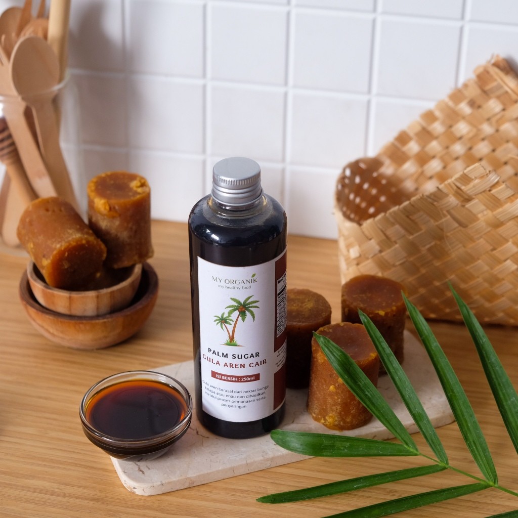 

My Organik Syrup Palm Sugar Liquid Pure 100% / Gula Aren Cair Organik Murni Premium Asli 100%