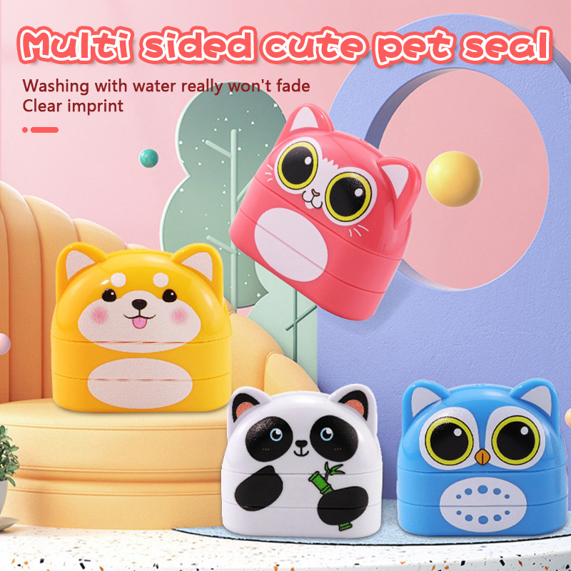 

Customized multi-layer student stamps for children's name stamps, waterproof kindergarten clothing, cute pet name stamps seal