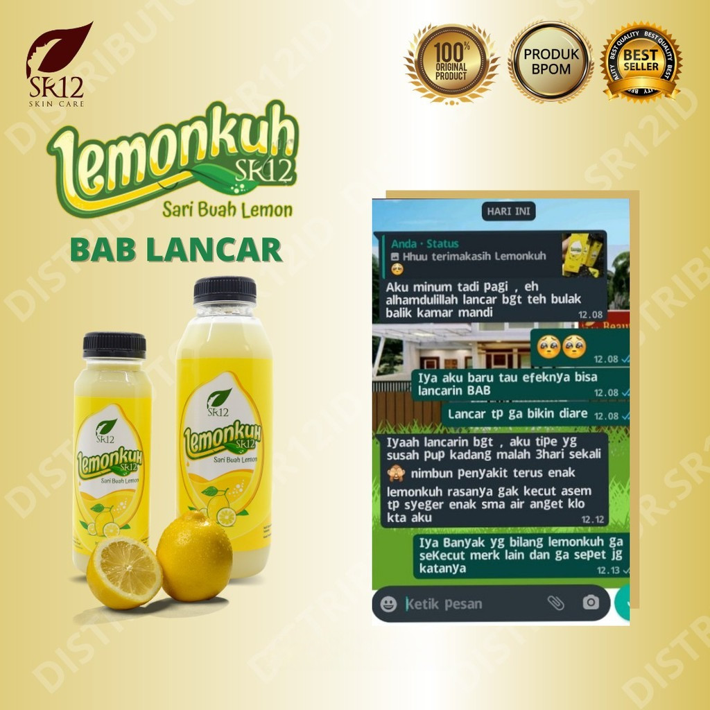

Lemonkuh SR12 Sari Buah Lemon Asli Minuman Herbal Daya Tahan Tubuh dan Diet Alami 250 ml 500 ml